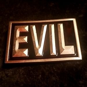 Vintage EVIL Belt buckle